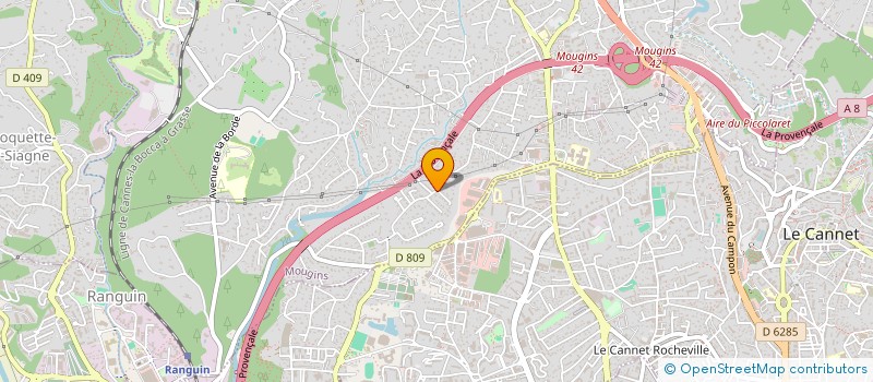 localisation de l'entreprise MONSIEUR GERARD CALVEL à MOUGINS