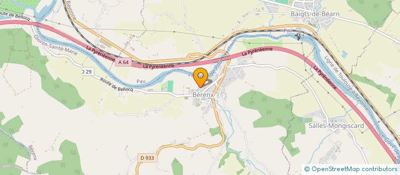 localisation de l'entreprise MONSIEUR GERARD CALVET  BERENX