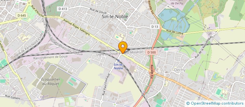 localisation de l'entreprise MONSIEUR GERARD CAMAS  SIN-LE-NOBLE