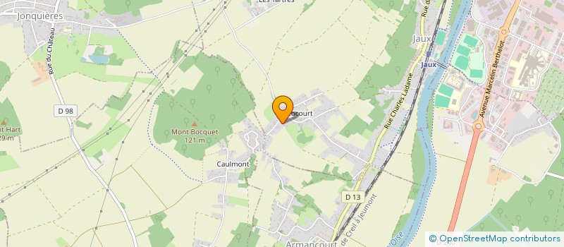 localisation de l'entreprise MONSIEUR GERARD CAMPION  JAUX