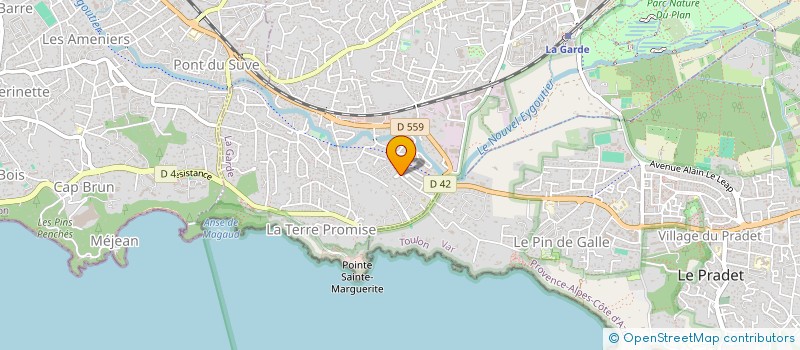 localisation de l'entreprise MONSIEUR GERARD CARDONA  LA GARDE