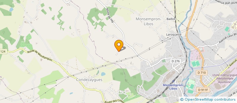 localisation de l'entreprise MONSIEUR GERARD CARLES  MONSEMPRON-LIBOS