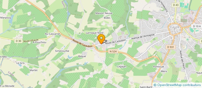 localisation de l'entreprise MONSIEUR GERARD CARRARO à EAUZE