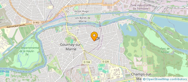 localisation de l'entreprise MONSIEUR GERARD CARRIER  GOURNAY-SUR-MARNE