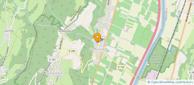 localisation de l'entreprise MONSIEUR GERARD CARRON  LA BUISSIERE