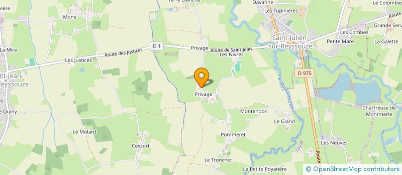 localisation de l'entreprise MONSIEUR GERARD CARRY à SAINT-JULIEN-SUR-REYSSOUZE