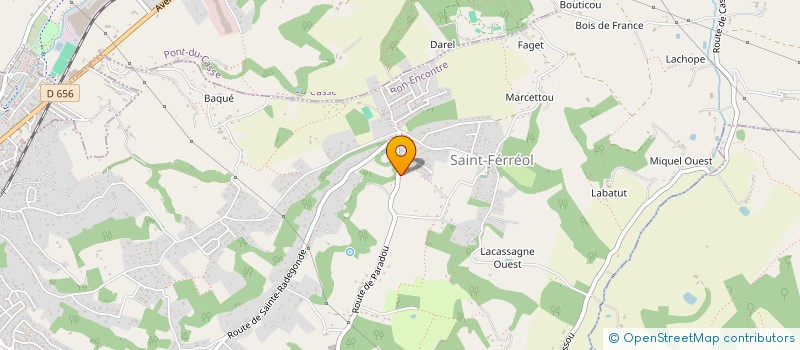 localisation de l'entreprise MONSIEUR GERARD CASSAGNAU à BON-ENCONTRE
