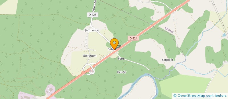 localisation de l'entreprise MONSIEUR GERARD CASTELNAU  PONTONX-SUR-L'ADOUR