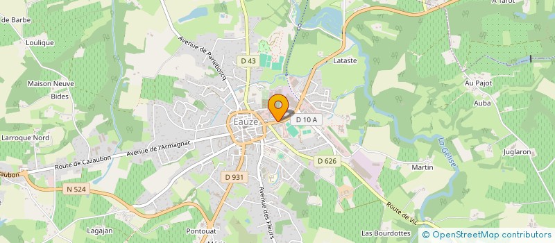 localisation de l'entreprise MONSIEUR GERARD CATHERINE  EAUZE