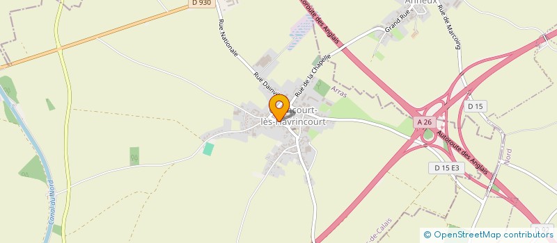 localisation de l'entreprise MONSIEUR GERARD CAUDROY  GRAINCOURT-LES-HAVRINCOURT