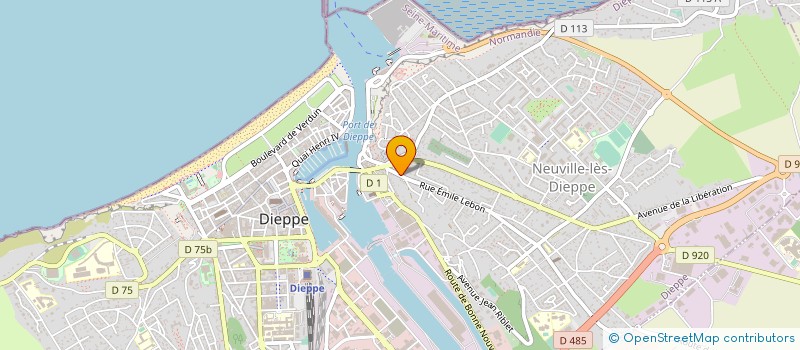 localisation de l'entreprise MONSIEUR GERARD CAUSTANTIN  DIEPPE