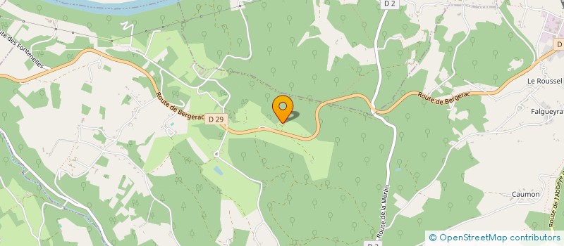 localisation de l'entreprise MONSIEUR GERARD CAVELOT  LE BUISSON-DE-CADOUIN