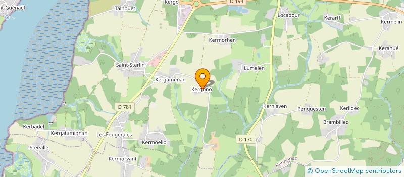 localisation de l'entreprise MONSIEUR GERARD CAVRON à KERVIGNAC