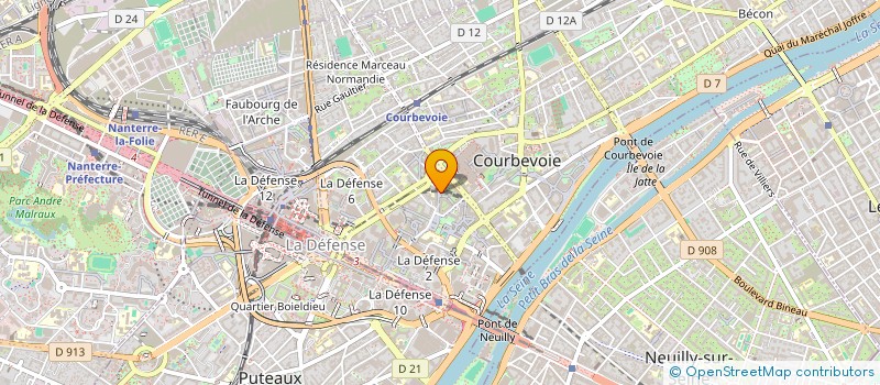 localisation de l'entreprise MONSIEUR GERARD CAYEUX à COURBEVOIE