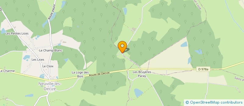 localisation de l'entreprise MONSIEUR GERARD CAYRE  SOUGY-SUR-LOIRE