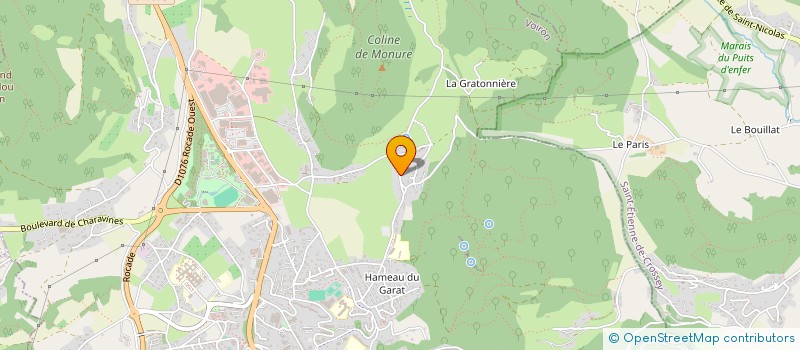 localisation de l'entreprise MONSIEUR GERARD CAZALS  VOIRON