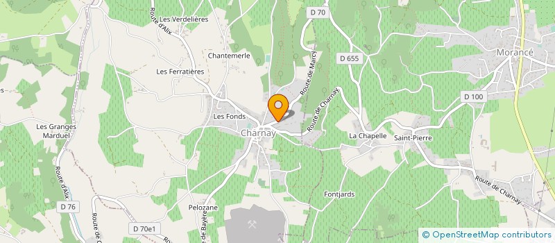 localisation de l'entreprise MONSIEUR GERARD CAZE à CHARNAY