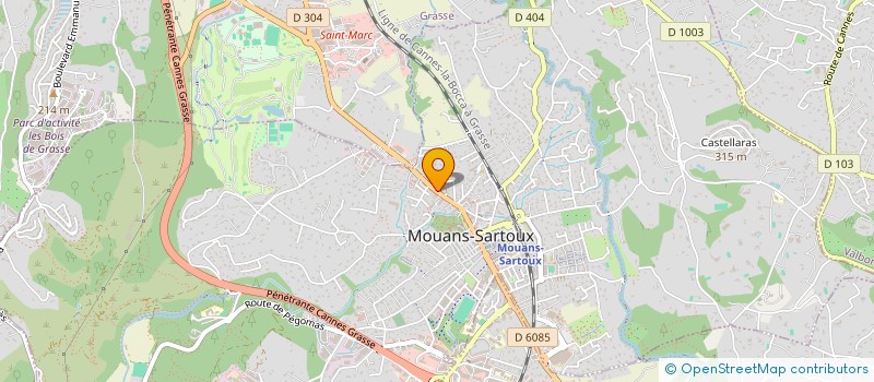 localisation de l'entreprise MONSIEUR GERARD CAZEAUX à MOUANS-SARTOUX