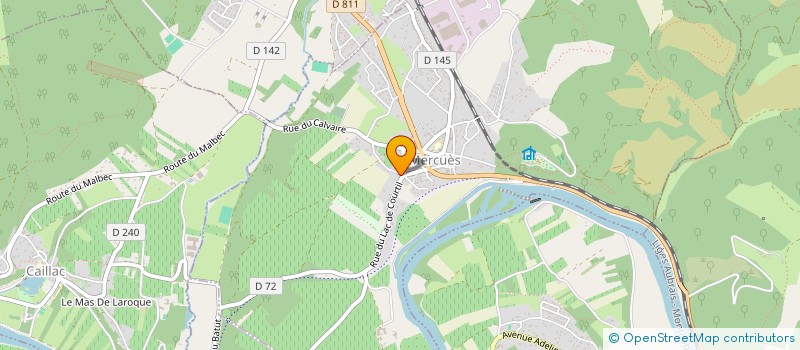 localisation de l'entreprise MONSIEUR GERARD CAZES  MERCUES