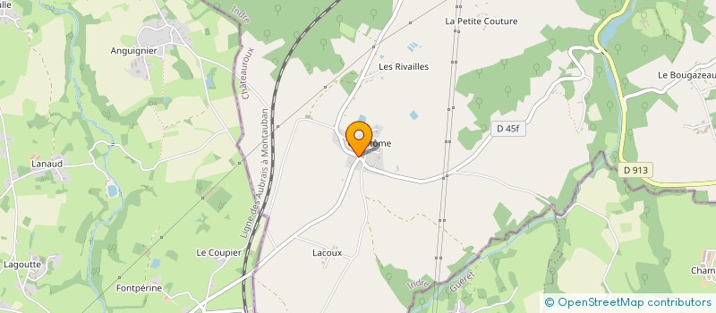 localisation de l'entreprise MONSIEUR GERARD CHABANON à EGUZON-CHANTOME