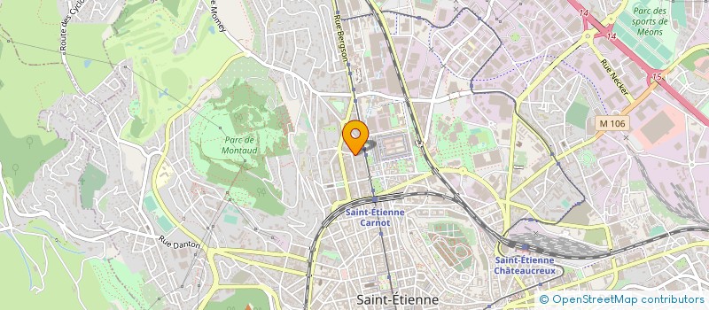 localisation de l'entreprise MONSIEUR GERARD CHABRAN  SAINT-ETIENNE