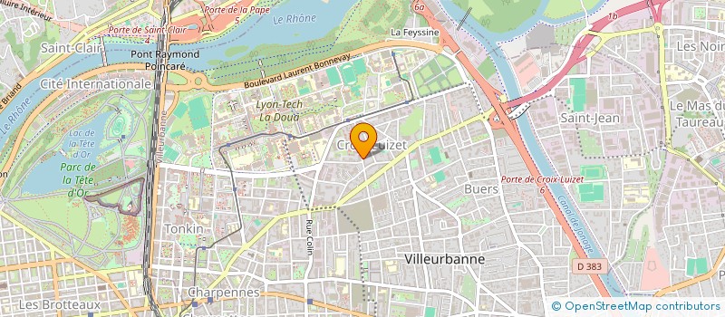 localisation de l'entreprise MONSIEUR GERARD CHAFFANGEON  VILLEURBANNE