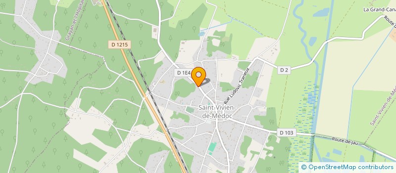 localisation de l'entreprise MONSIEUR GERARD CHAGNEAUD  SAINT-VIVIEN-DE-MEDOC