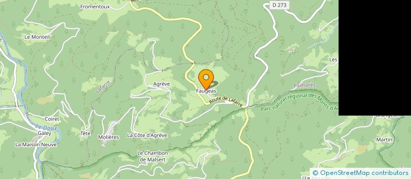 localisation de l'entreprise MONSIEUR GERARD CHALAYE  PAILHARES