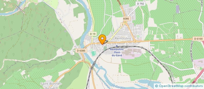 localisation de l'entreprise MONSIEUR GERARD CHALINDA  SAINT-BONNET-DU-GARD