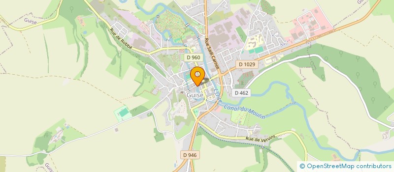 localisation de l'entreprise MONSIEUR GERARD CHAMARD  GUISE