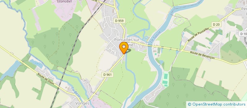 localisation de l'entreprise MONSIEUR GERARD CHAMARD  PONTAILLER-SUR-SAONE