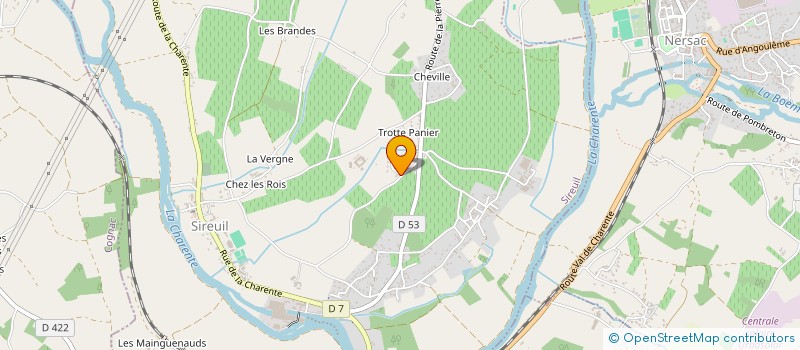 localisation de l'entreprise MONSIEUR GERARD CHAMBAUD à SIREUIL