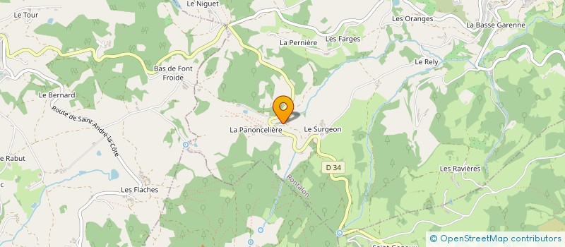 localisation de l'entreprise MONSIEUR GERARD CHAMBE à RONTALON