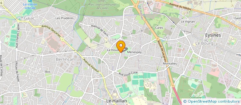 localisation de l'entreprise MONSIEUR GERARD CHAMBET  LE HAILLAN