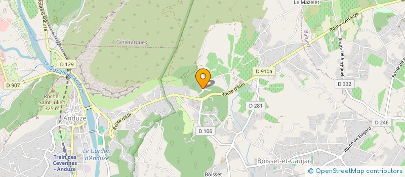 localisation de l'entreprise MONSIEUR GERARD CHAMBON  BOISSET-ET-GAUJAC