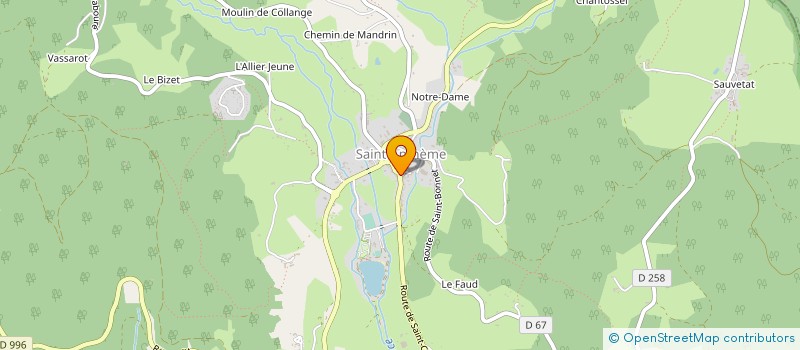 localisation de l'entreprise MONSIEUR GERARD CHAMPEIX à SAINT-ANTHEME