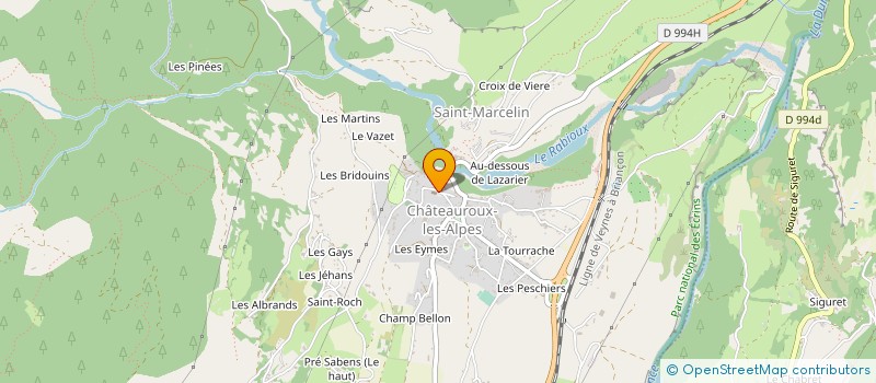 localisation de l'entreprise MONSIEUR GERARD CHAMPOIRAL  CHATEAUROUX-LES-ALPES