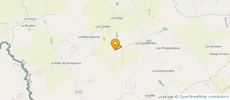 localisation de l'entreprise MONSIEUR GERARD CHANCEREL à SAINT-MARS D EGRENNE