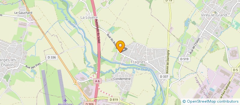 localisation de l'entreprise MONSIEUR GERARD CHANUSSOT  FRAGNES-LA LOYERE