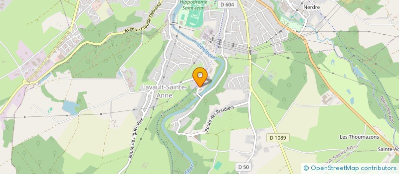 localisation de l'entreprise MONSIEUR GERARD CHARBONNIER  LAVAULT-SAINTE-ANNE