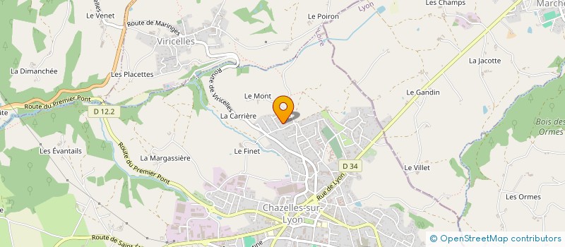 localisation de l'entreprise MONSIEUR GERARD CHARLEMAGNE à CHAZELLES-SUR-LYON