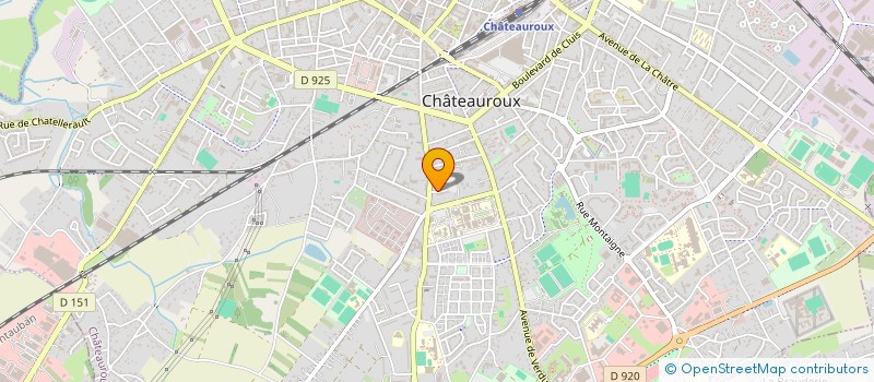 localisation de l'entreprise MONSIEUR GERARD CHARPENTIER à CHATEAUROUX