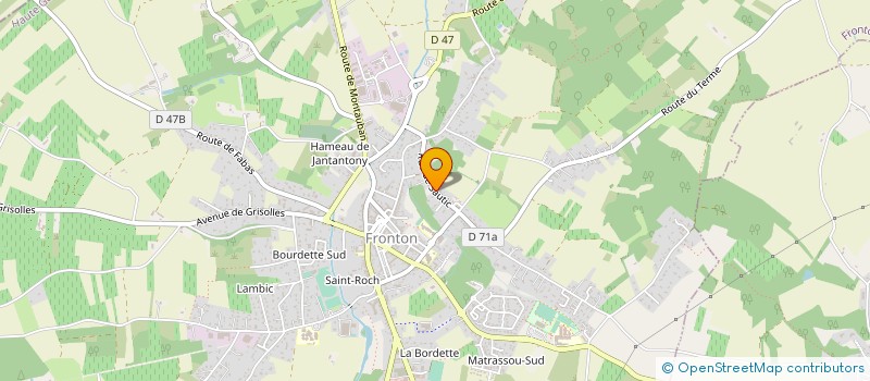 localisation de l'entreprise MONSIEUR GERARD CHARRUE  FRONTON