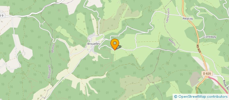 localisation de l'entreprise MONSIEUR GERARD CHASTAGNOL  MAXOU