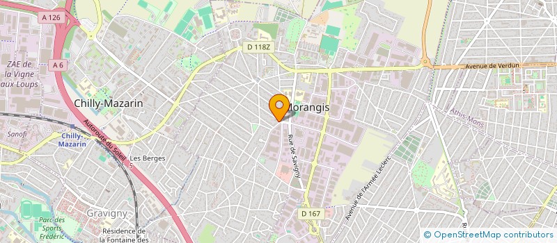 localisation de l'entreprise MONSIEUR GERARD CHAUCHIS à MORANGIS