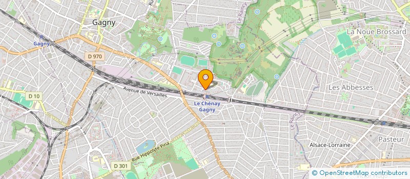 localisation de l'entreprise MONSIEUR GERARD CHAUSSE  GAGNY
