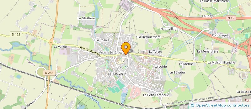 localisation de l'entreprise MONSIEUR GERARD CHAUVIN  VEZIN-LE-COQUET