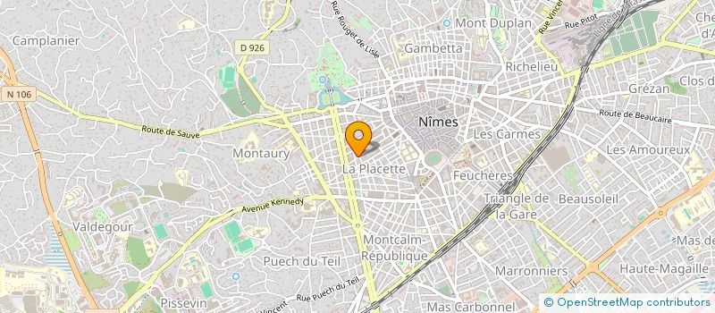 localisation de l'entreprise MONSIEUR GERARD CHAYNE à NIMES