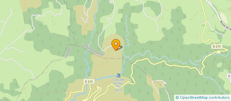 localisation de l'entreprise MONSIEUR GERARD CHAZALON  LACHAMP-RAPHAEL