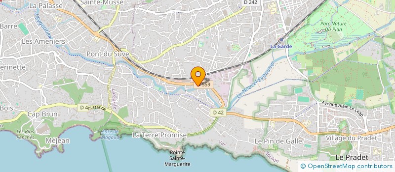 localisation de l'entreprise MONSIEUR GERARD CHAZERAND  SIX-FOURS-LES-PLAGES